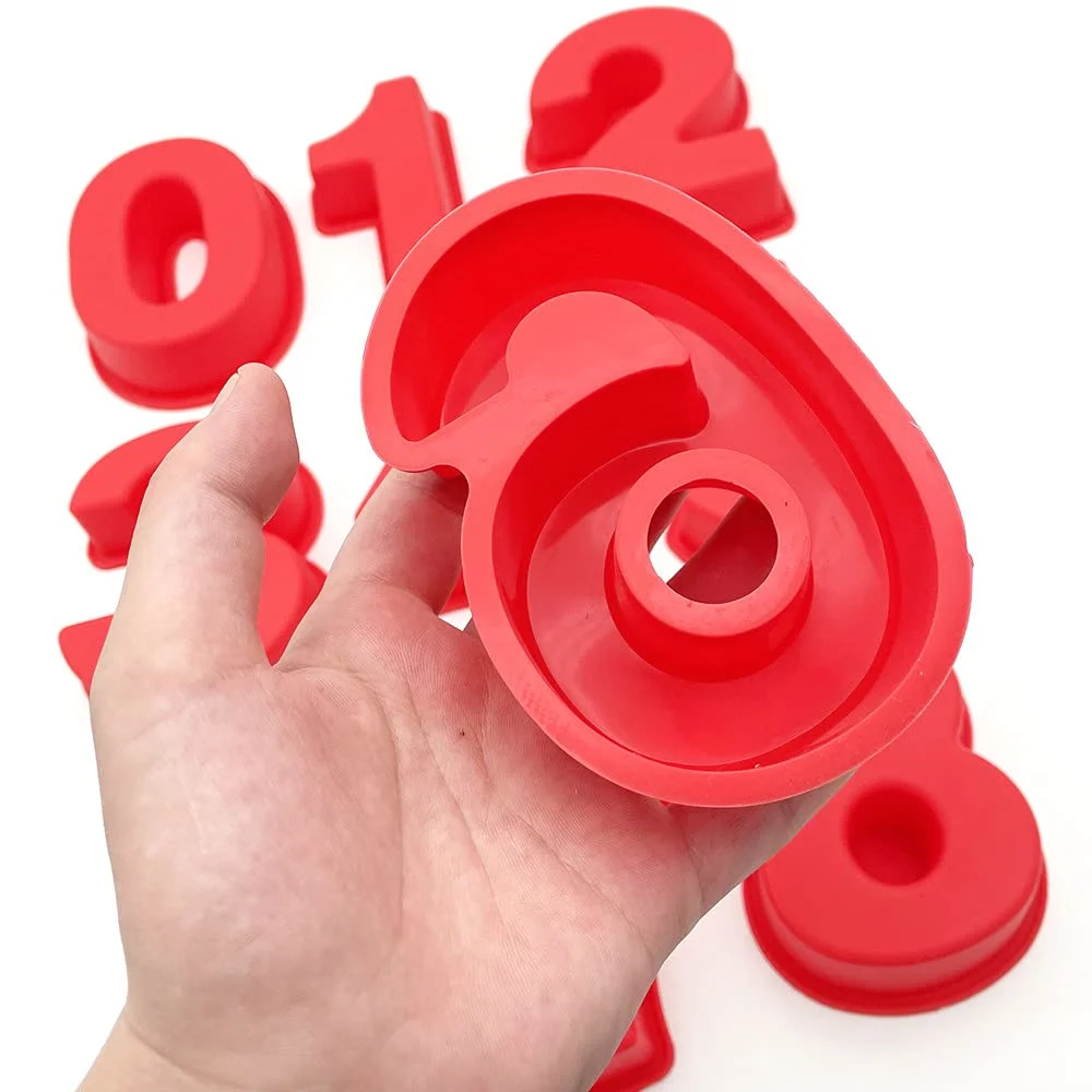 silicone number cake molds 2