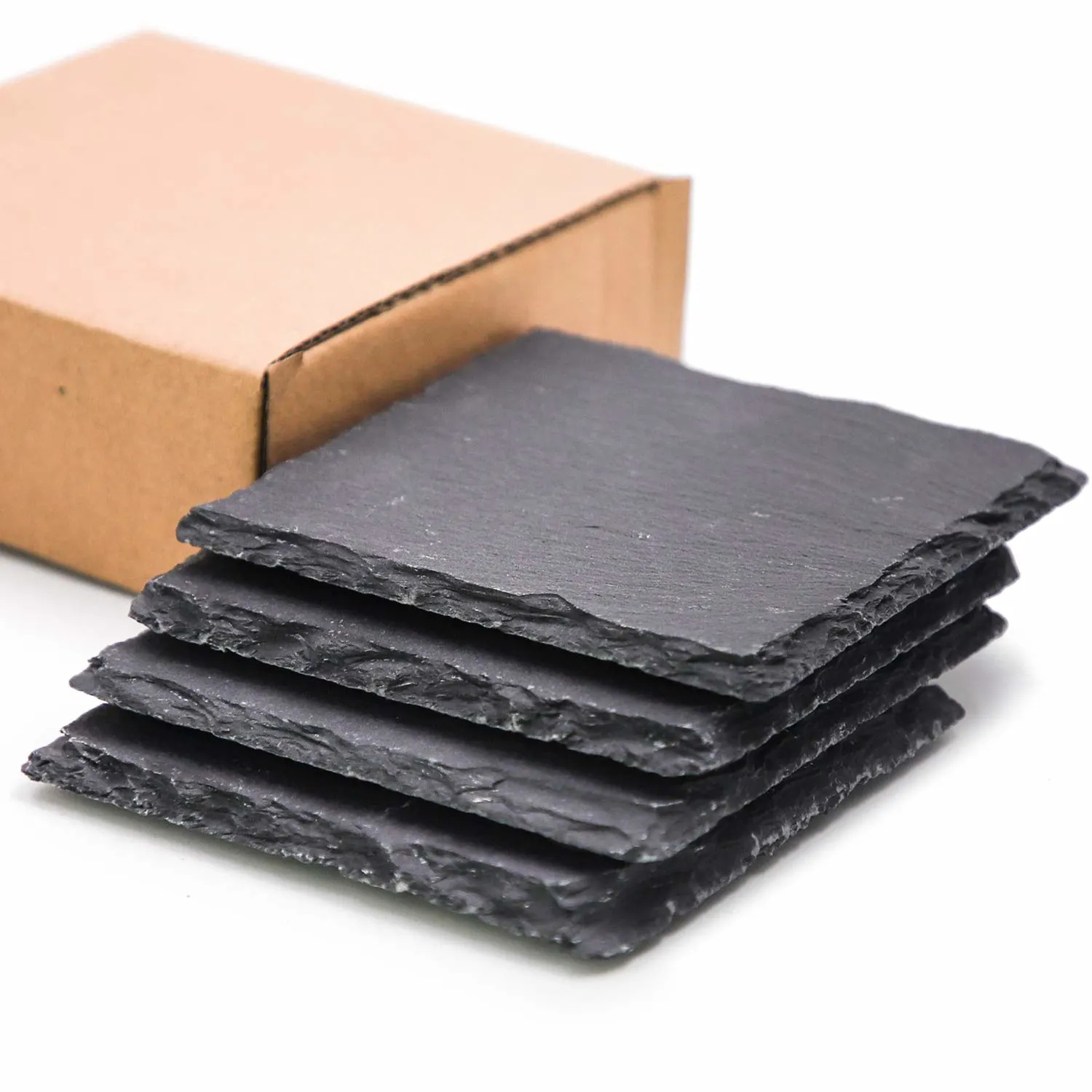 slate stone coasters black 1