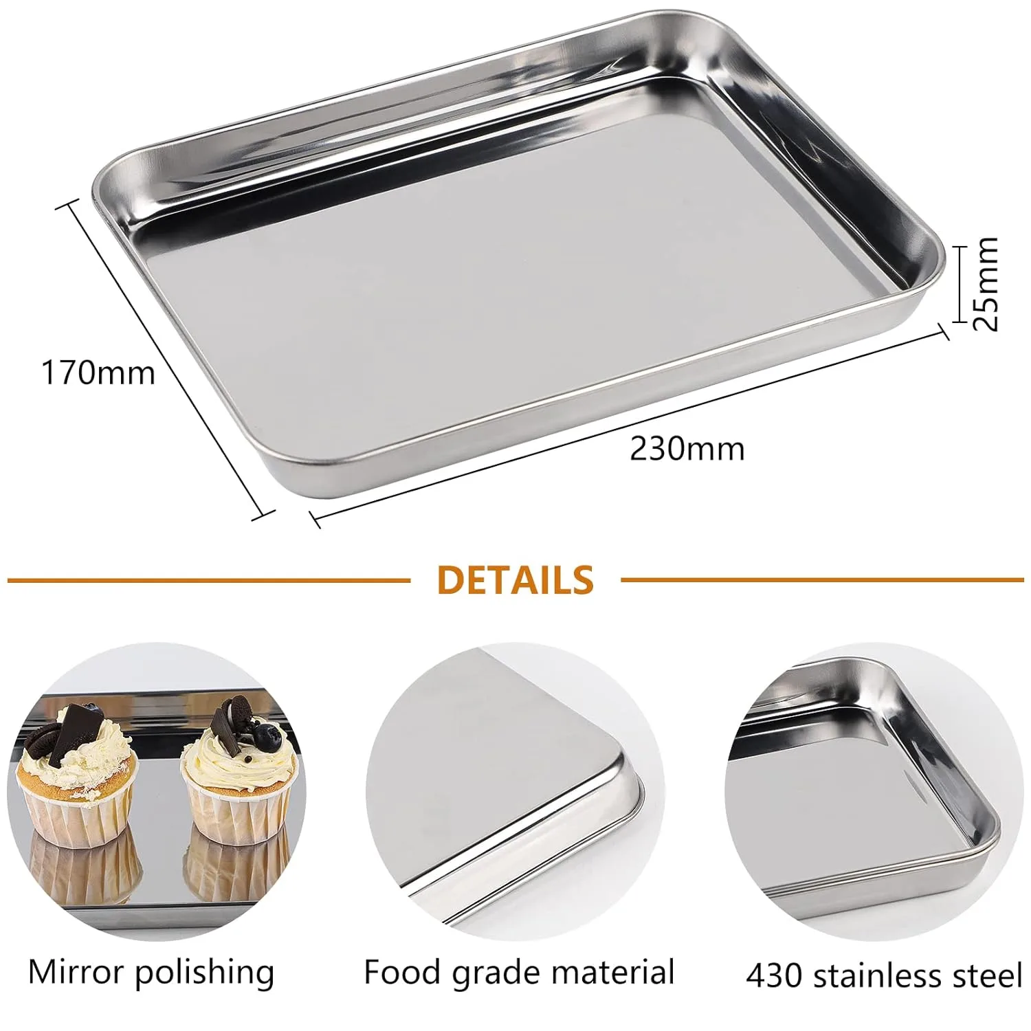 small baking tray set 2