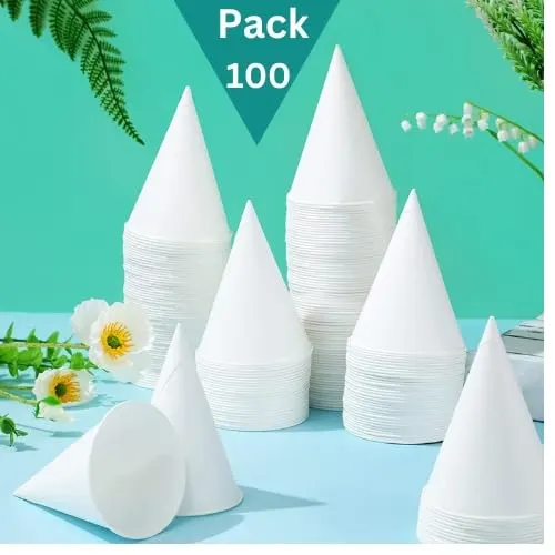 snow cone cups white 2