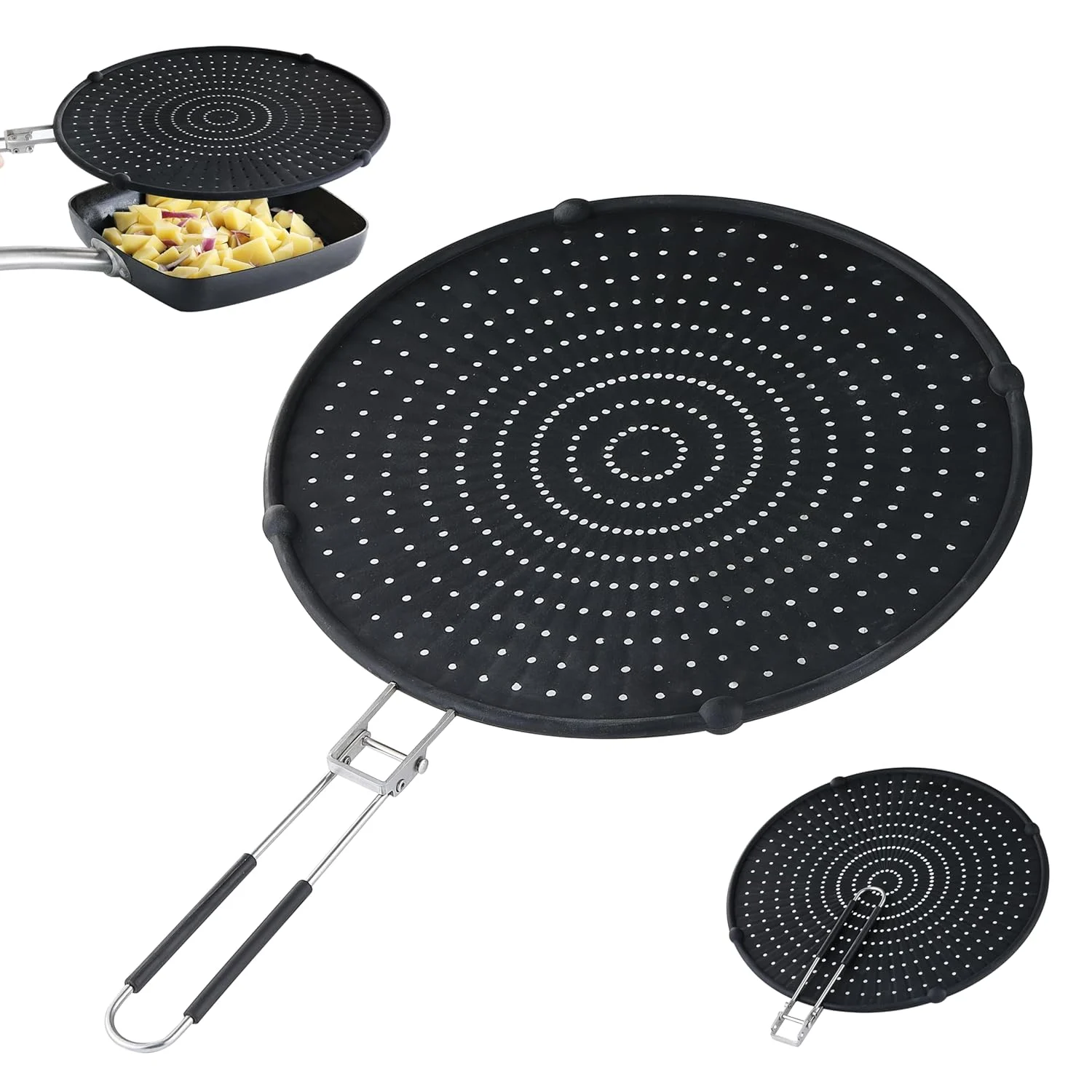 splatter guard frying pan 1