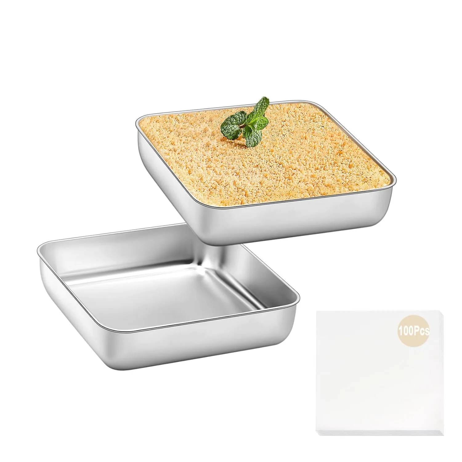 square cake pan set 1