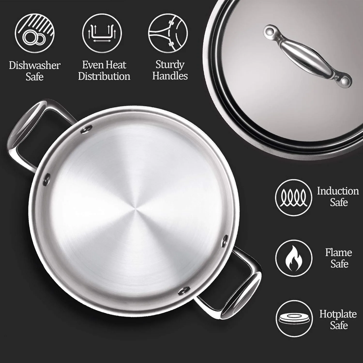 stainless steel casserole pot 2