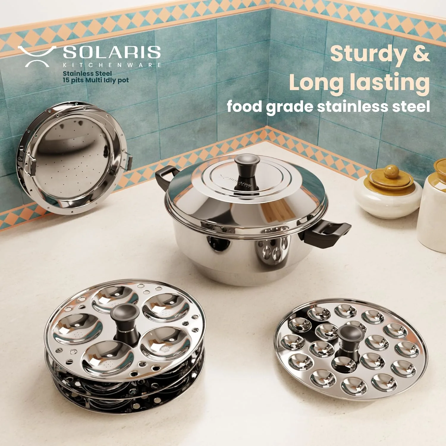 stainless steel idli pot 2
