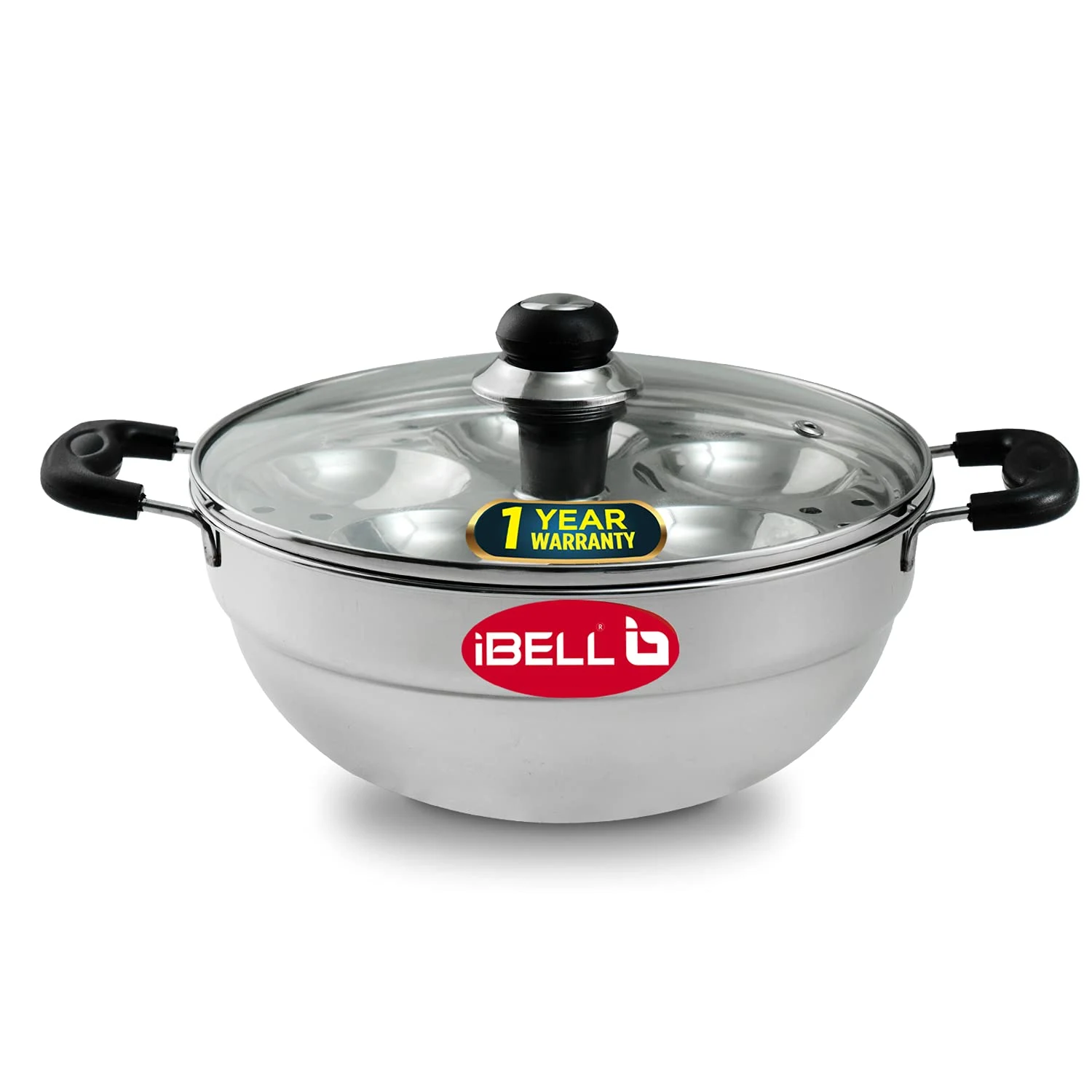 stainless steel kadai idli 1
