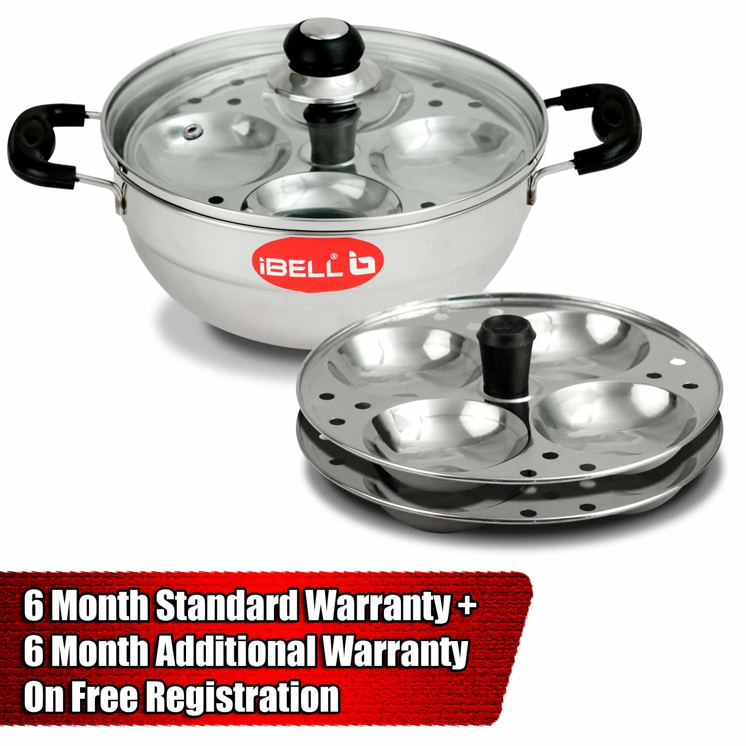 stainless steel kadai idli 2