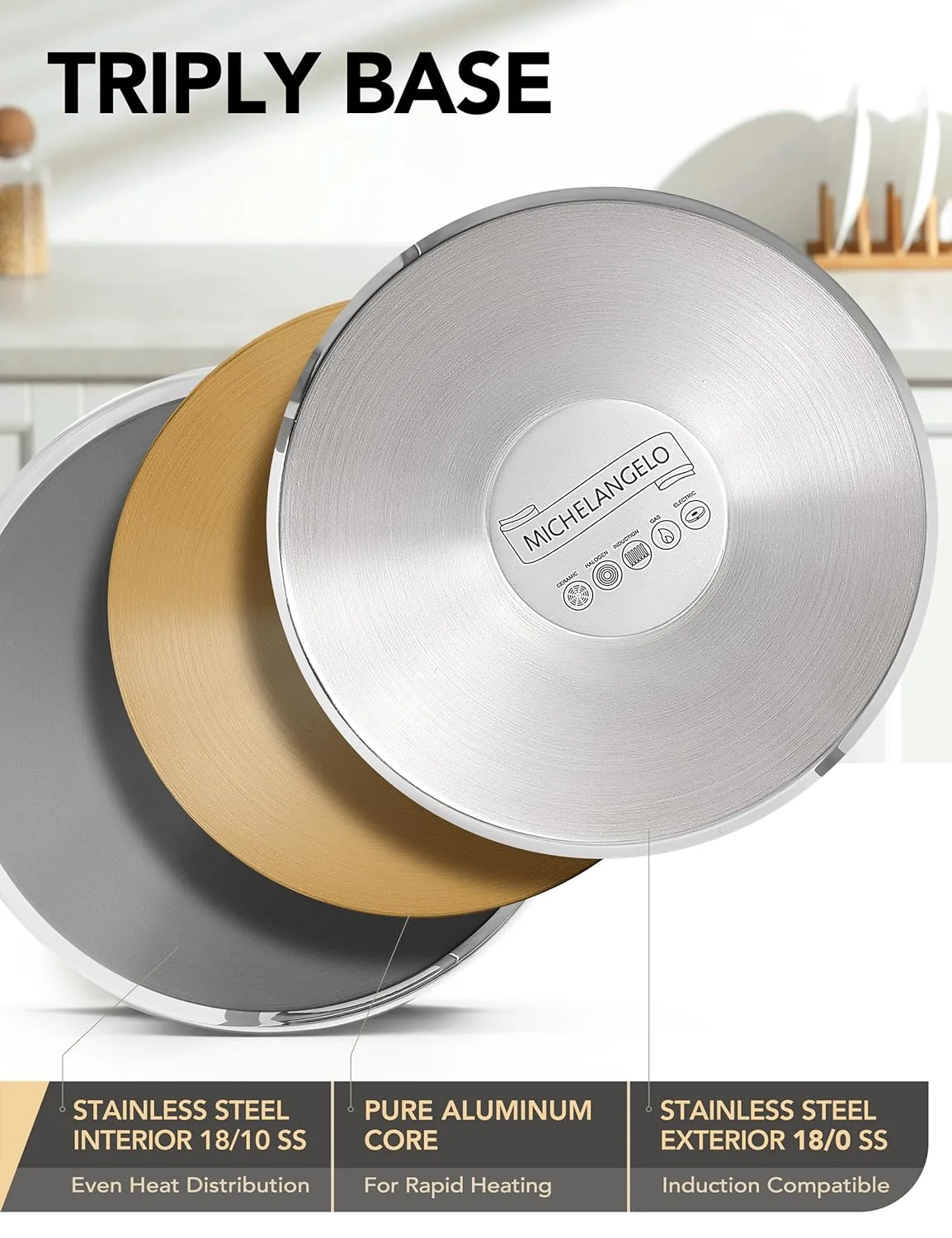 stainless steel saucepan set 2