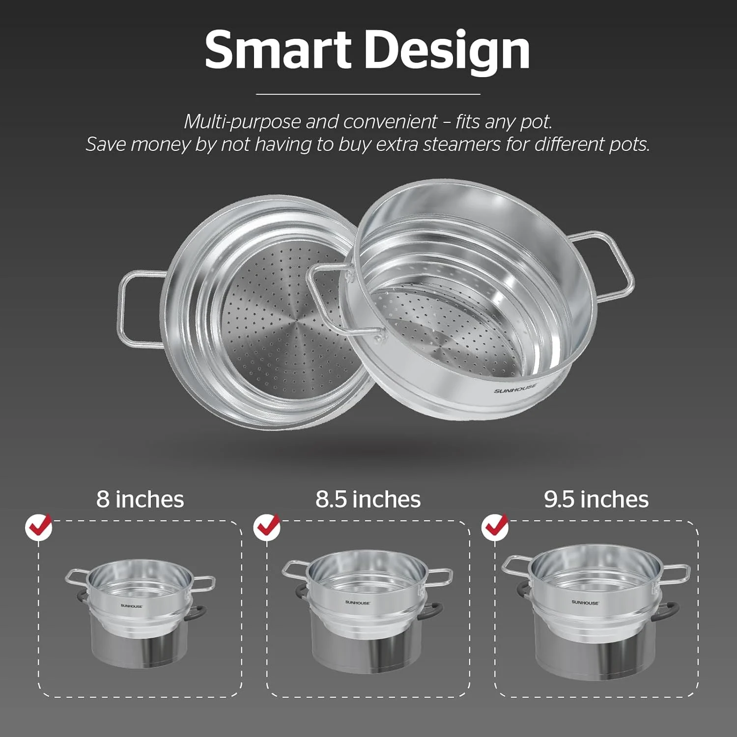 stainless steel steamer insert 2
