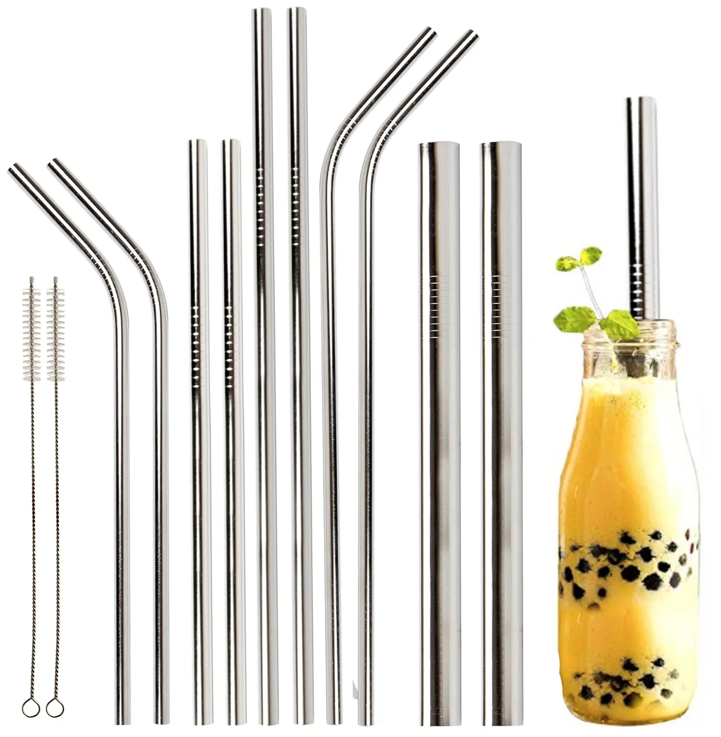 stainless steel straws metal 1
