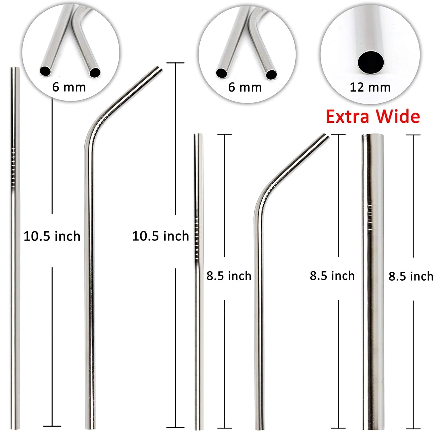 stainless steel straws metal 2