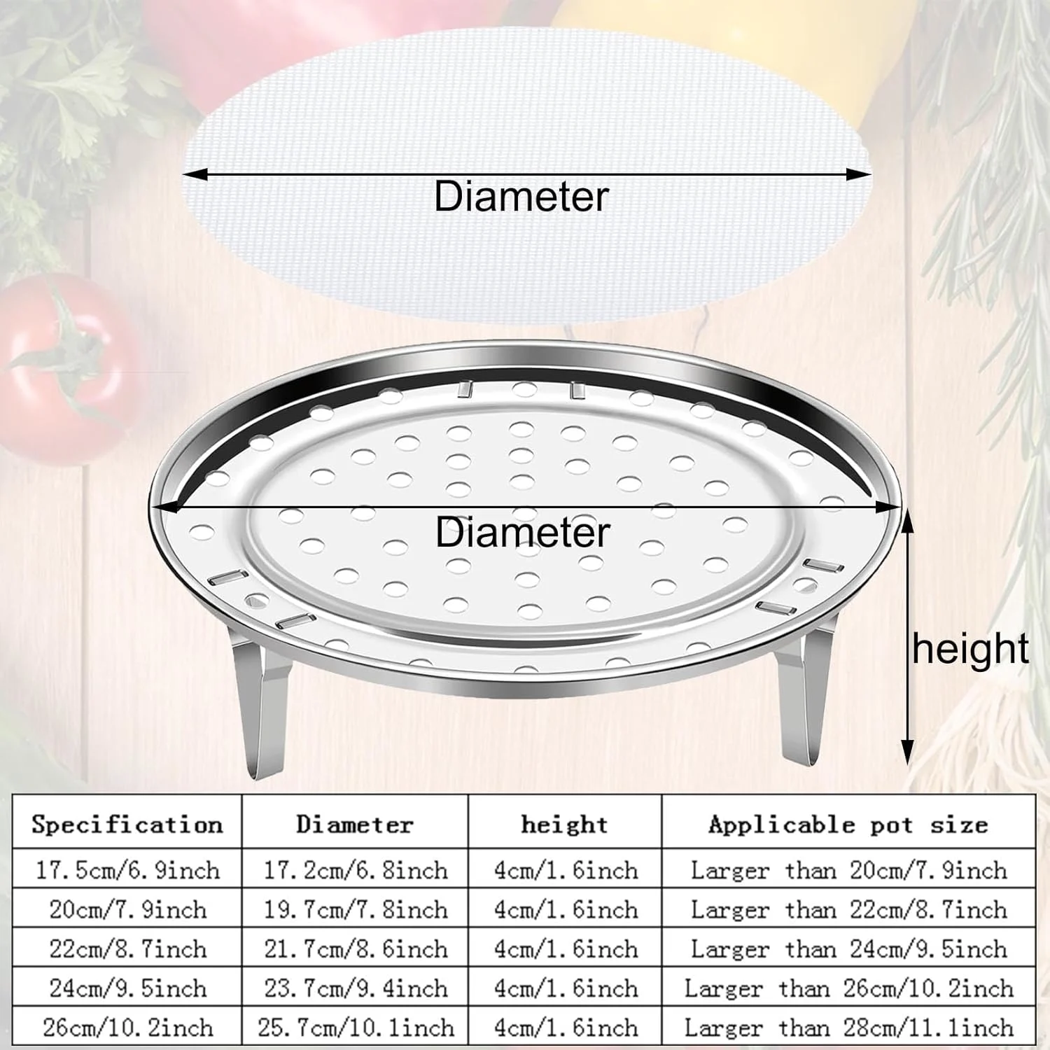 steamer rack liners 2