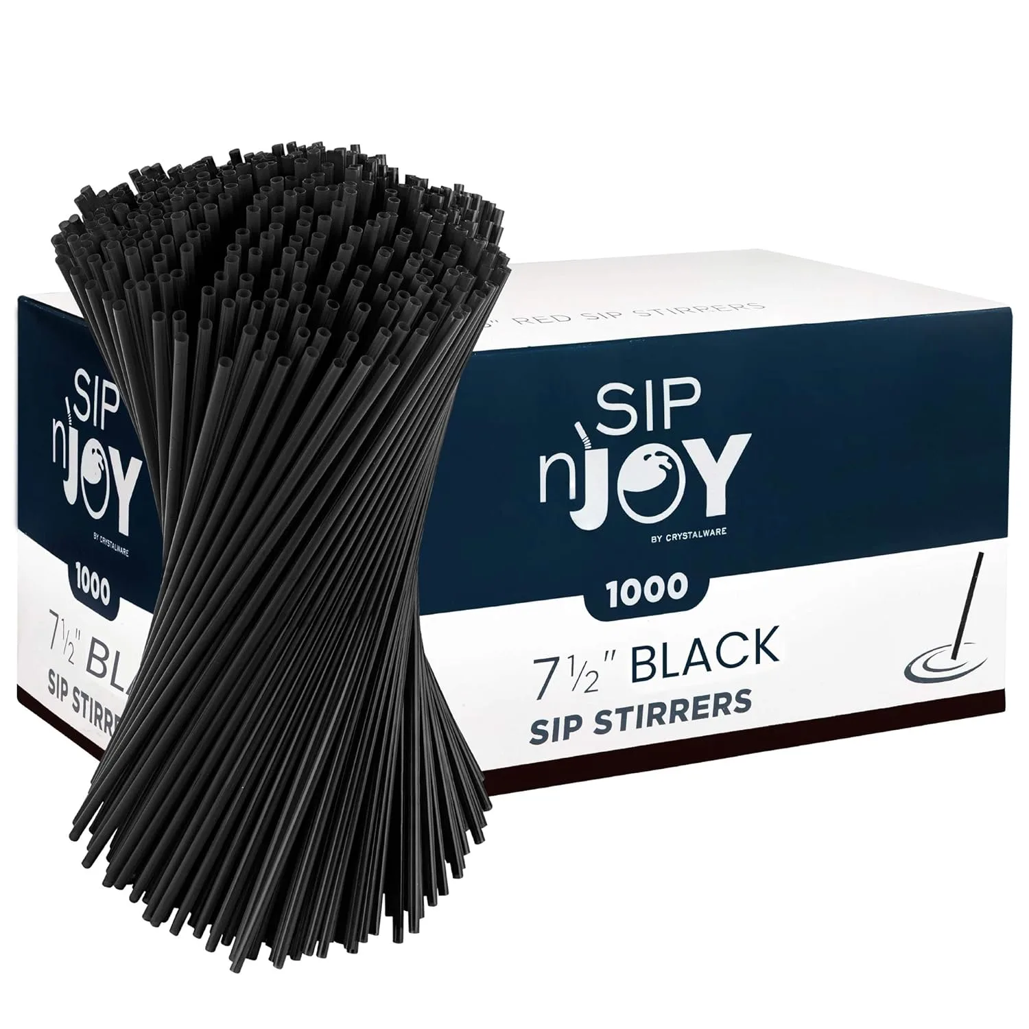 stir straws black 1