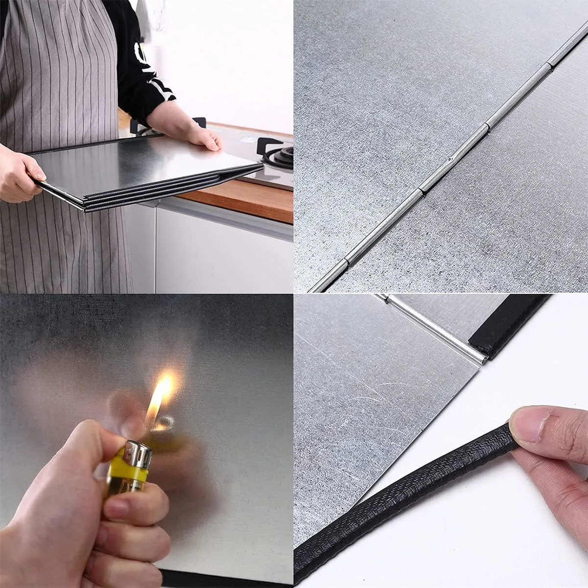 stove splatter guard foldable 2