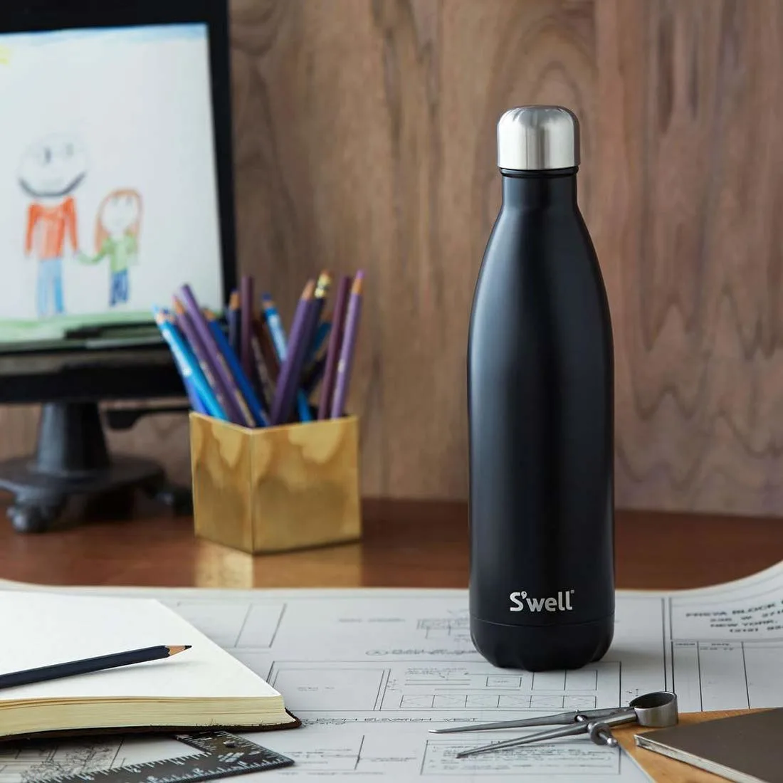 swell blue suede bottle 2