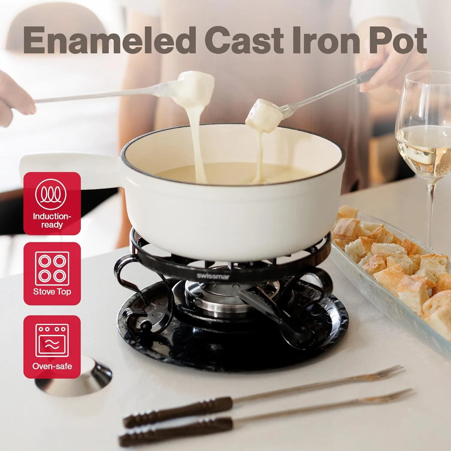 swissmar lugano fondue pot 2
