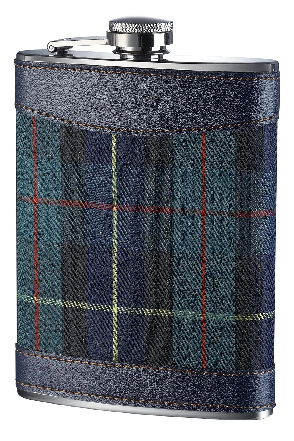 tartan hip flask 1