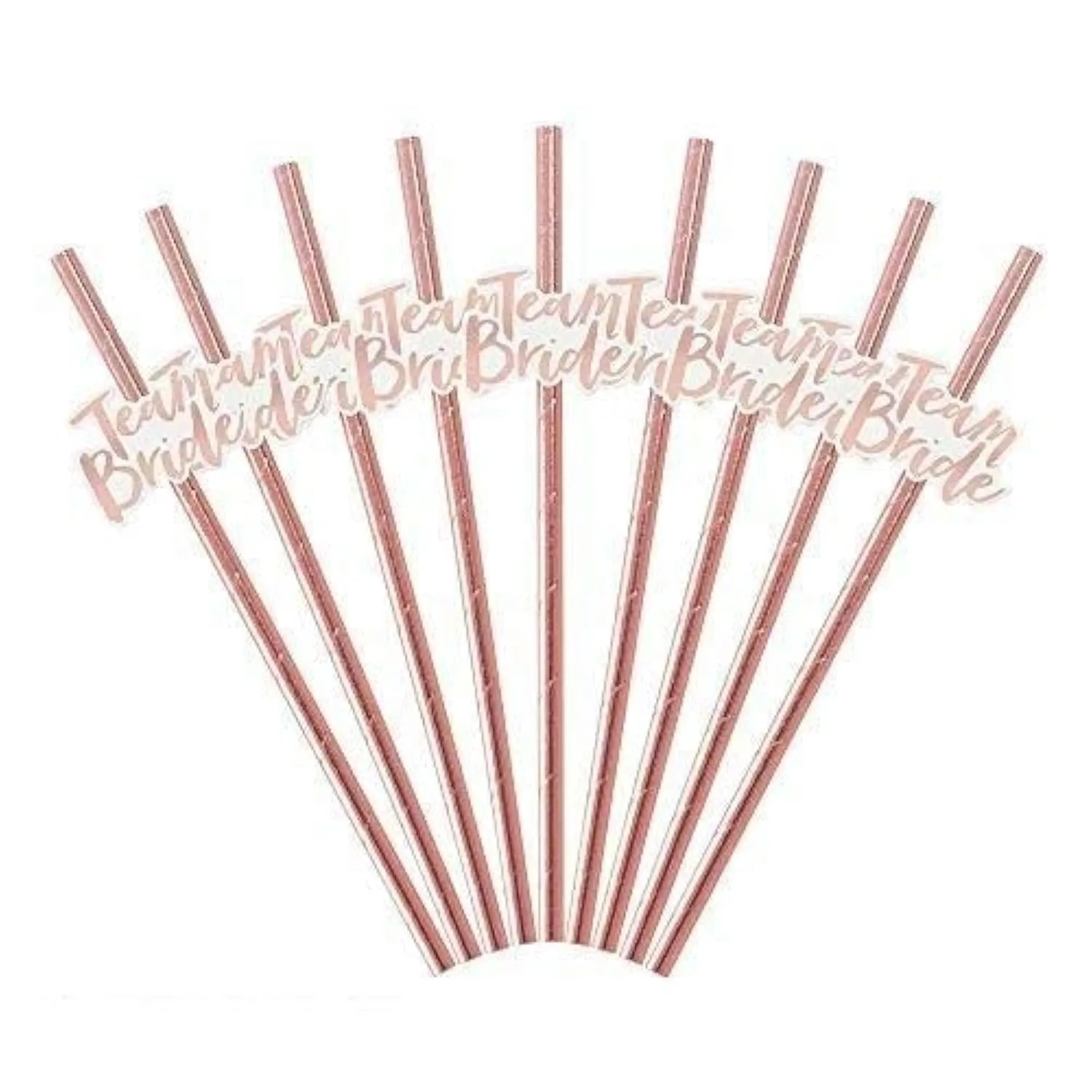 team bride straws gold 1