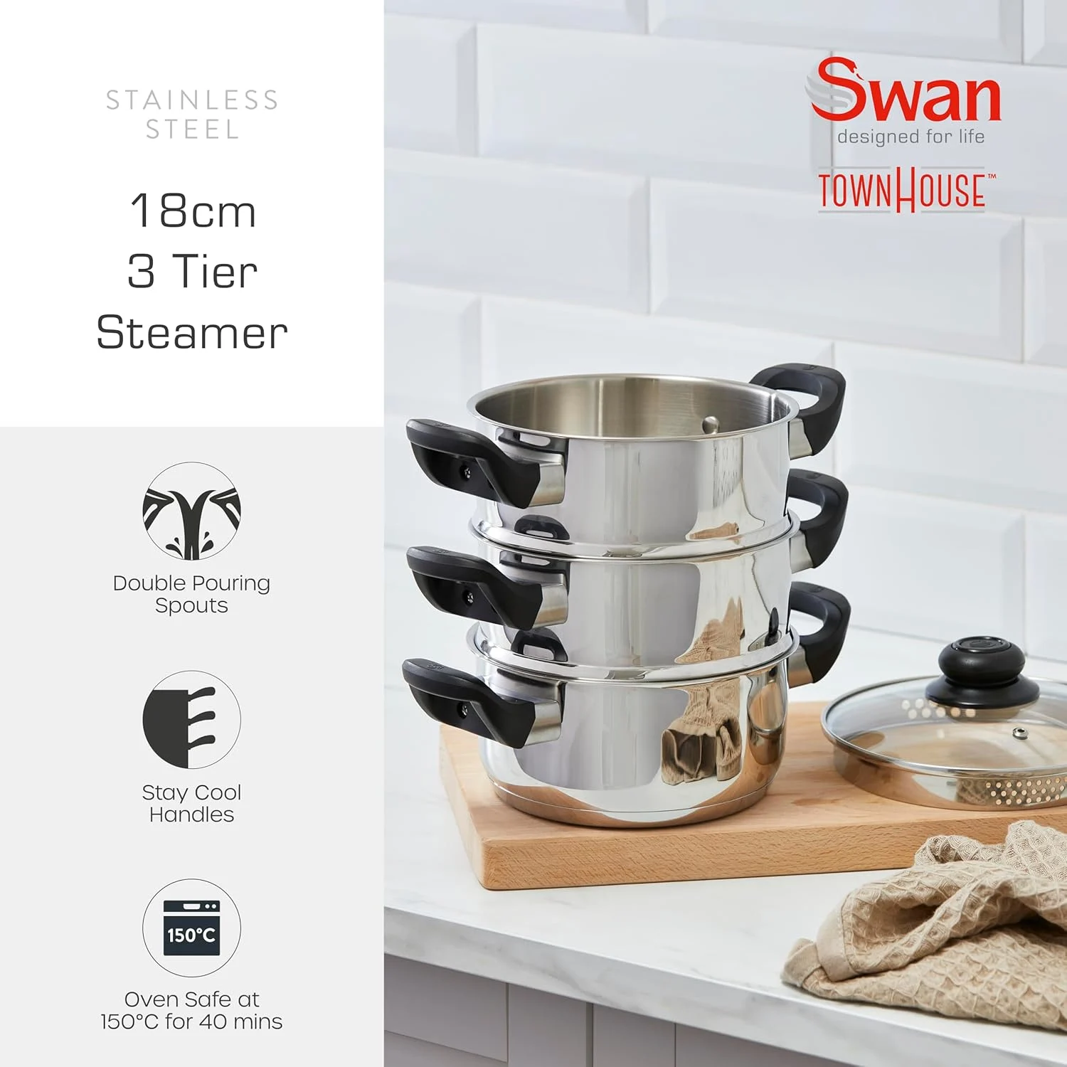 tier stainless steel steamer 2