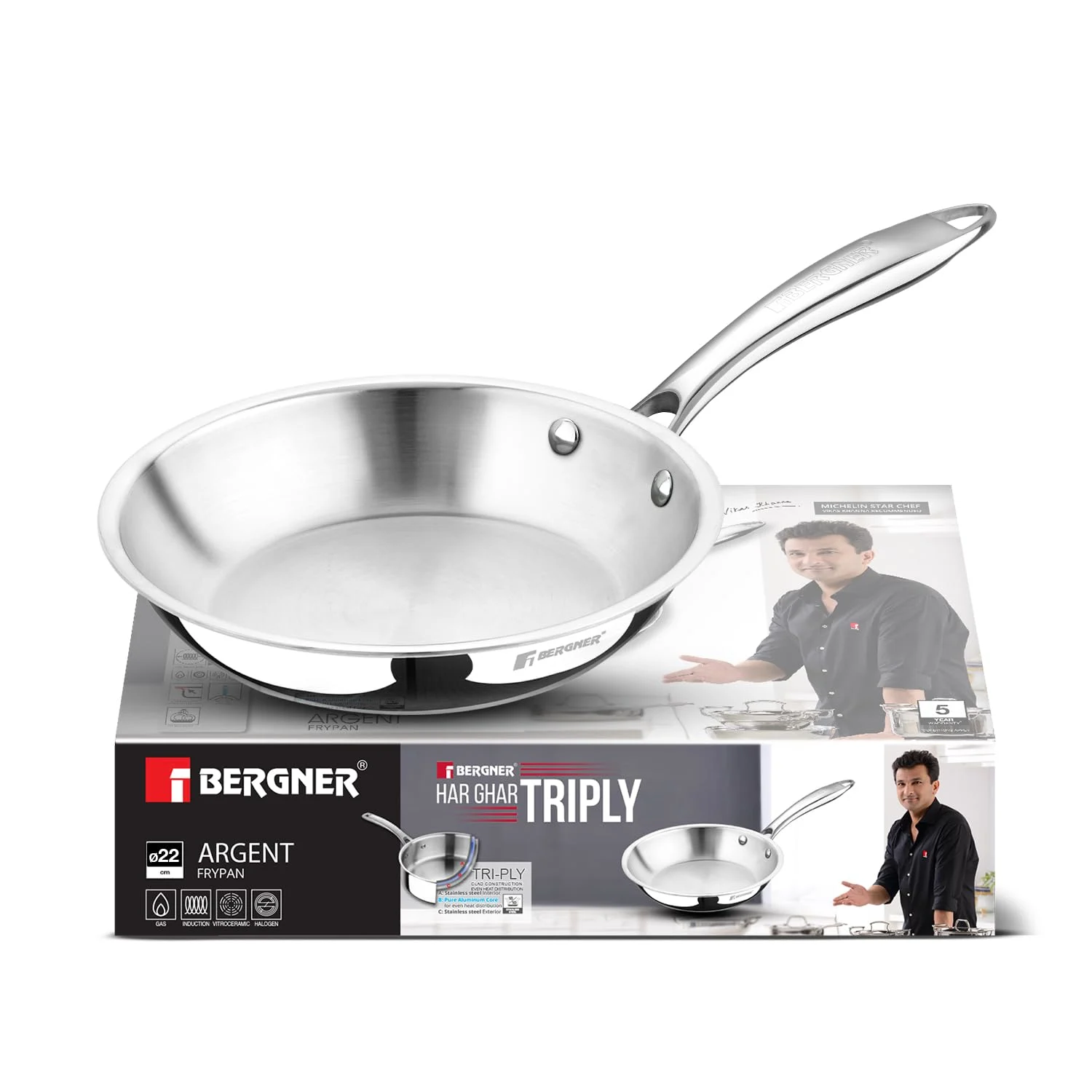 triply frypan stainless steel 1