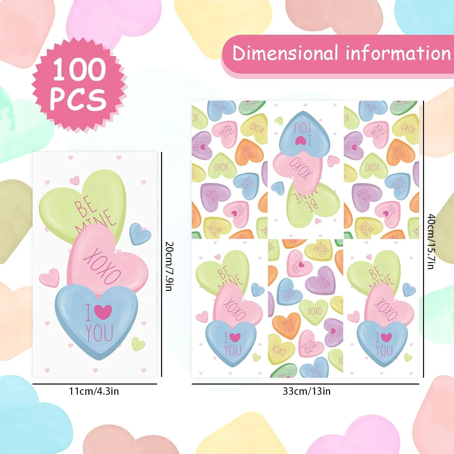 valentine heart napkins 2