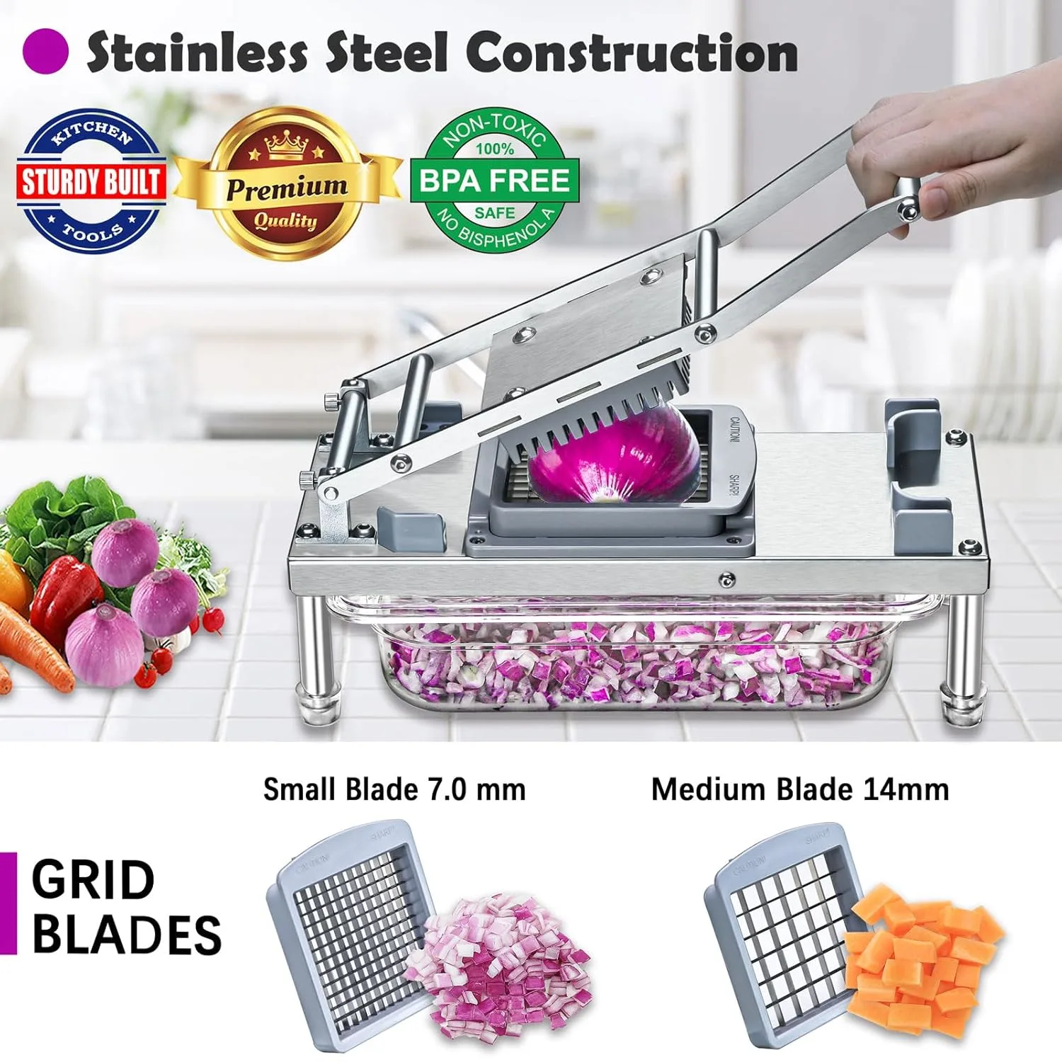 vegetable chopper onion cutter 2