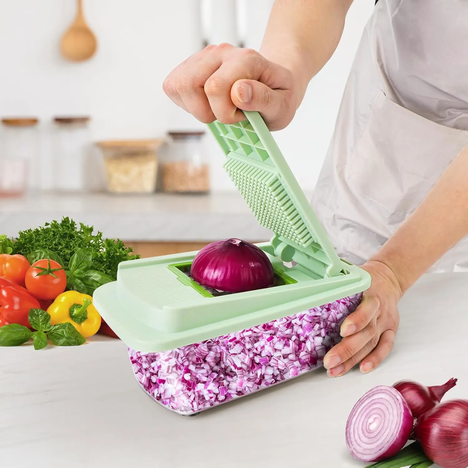 vegetable chopper onion slicer 2