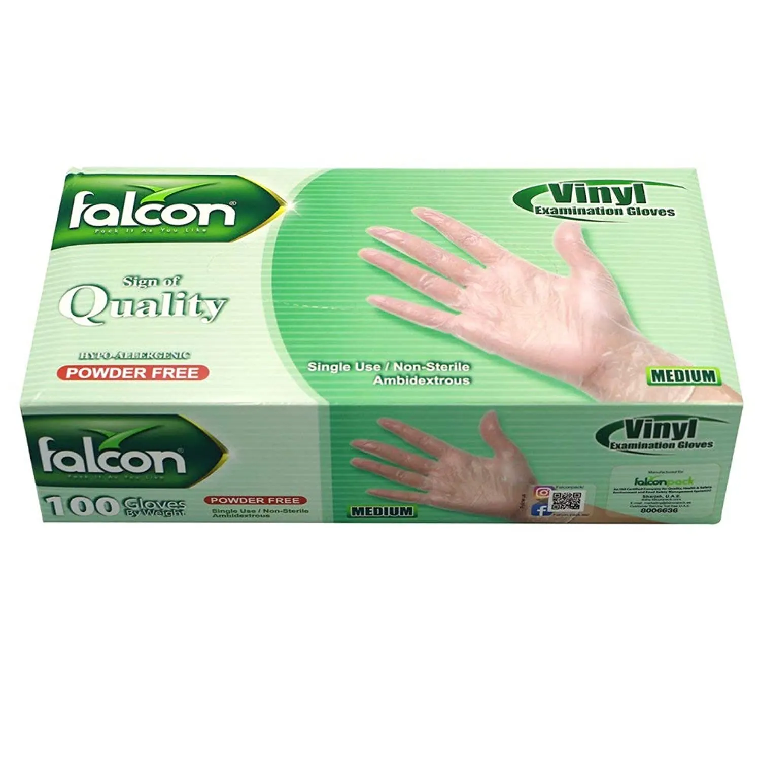 vinyl gloves clear powder 1