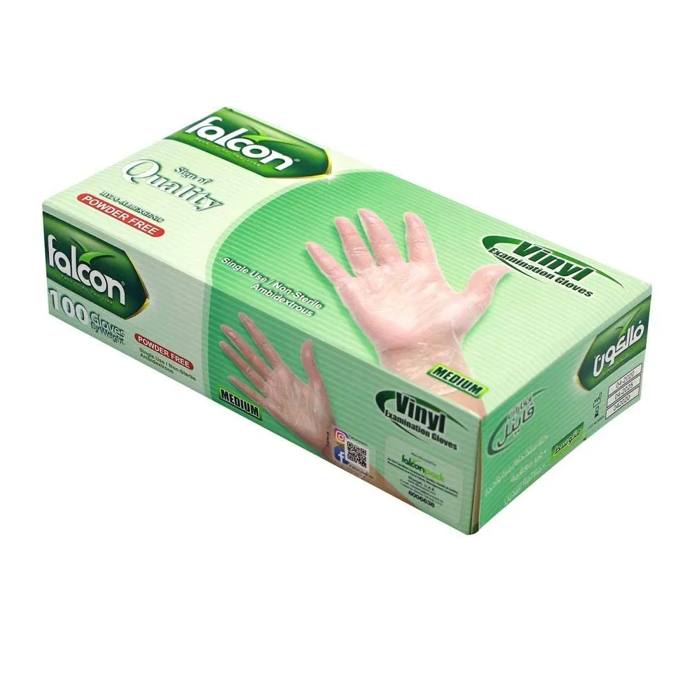vinyl gloves clear powder 2