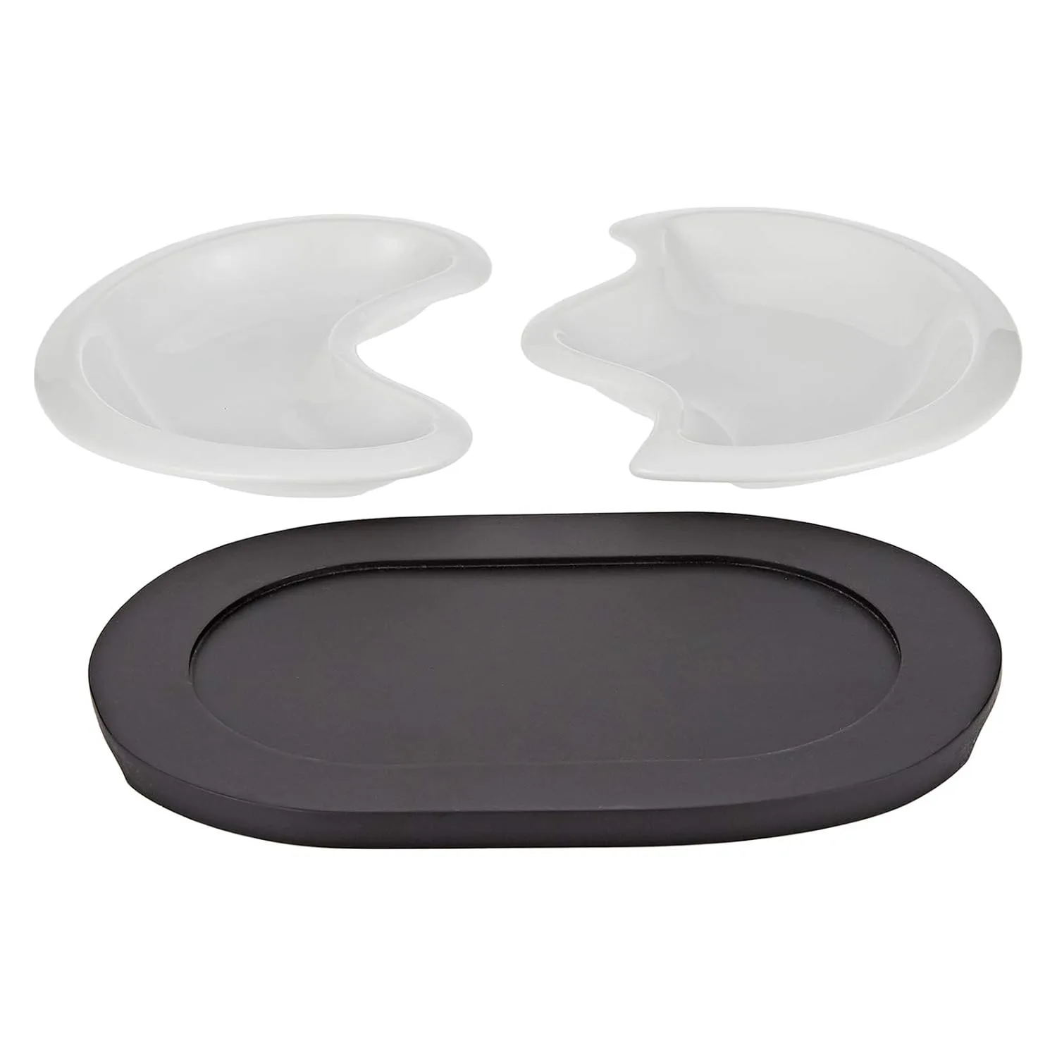 white snack bowls tray 2