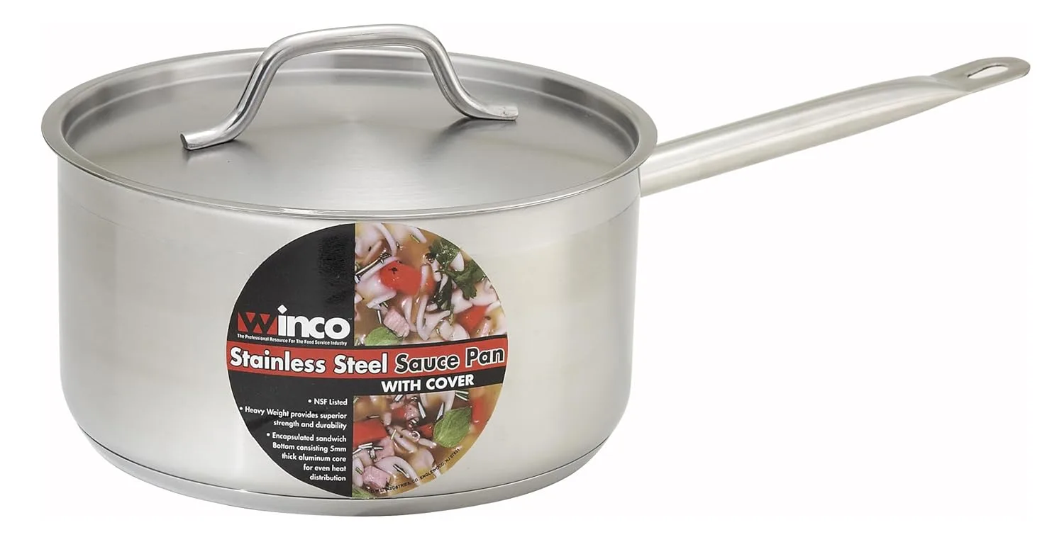 winware stainless sauce pan 2