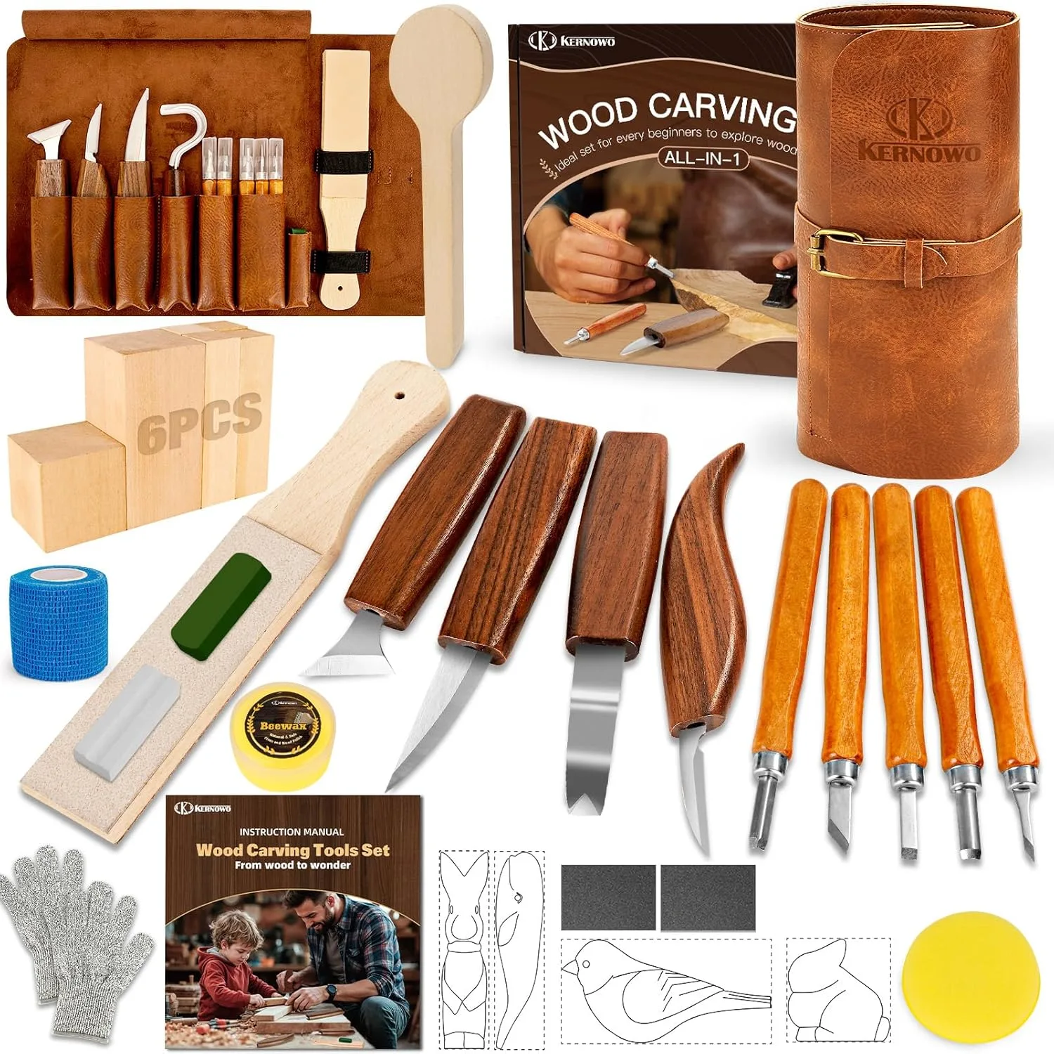 wood carving kit set 1