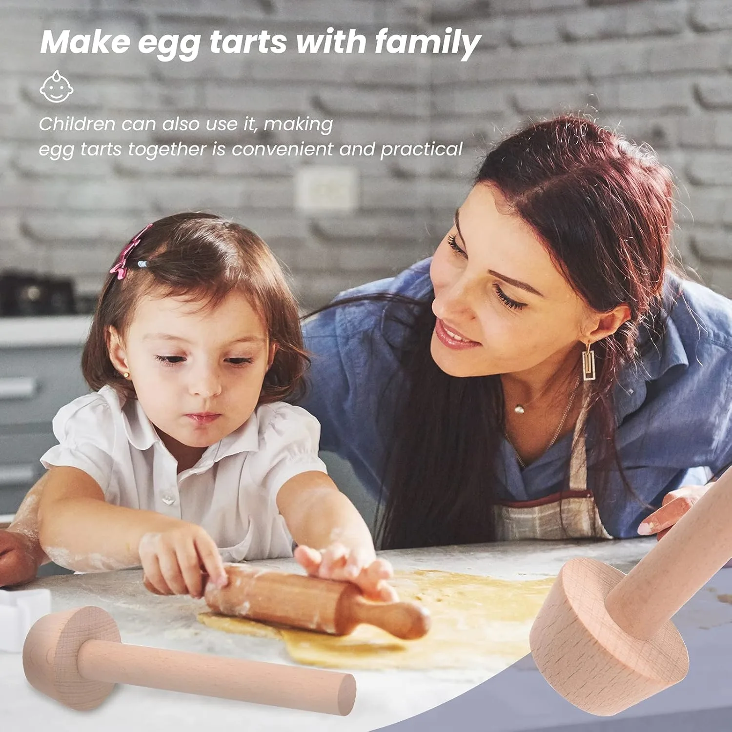 wooden tart tamper set 2