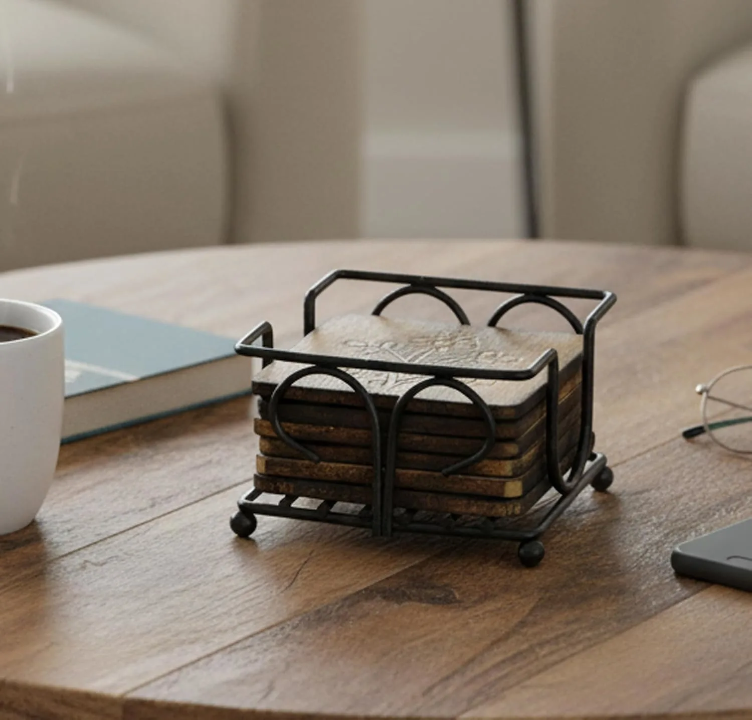 wooden tea coasters 2