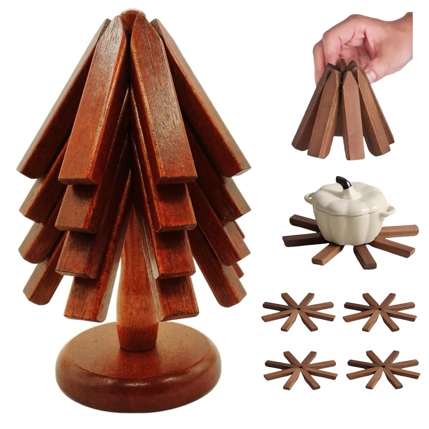 wooden tree coasters 1