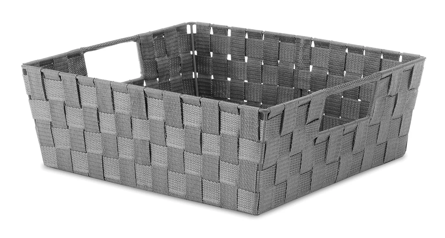 woven strap shelf tote 1