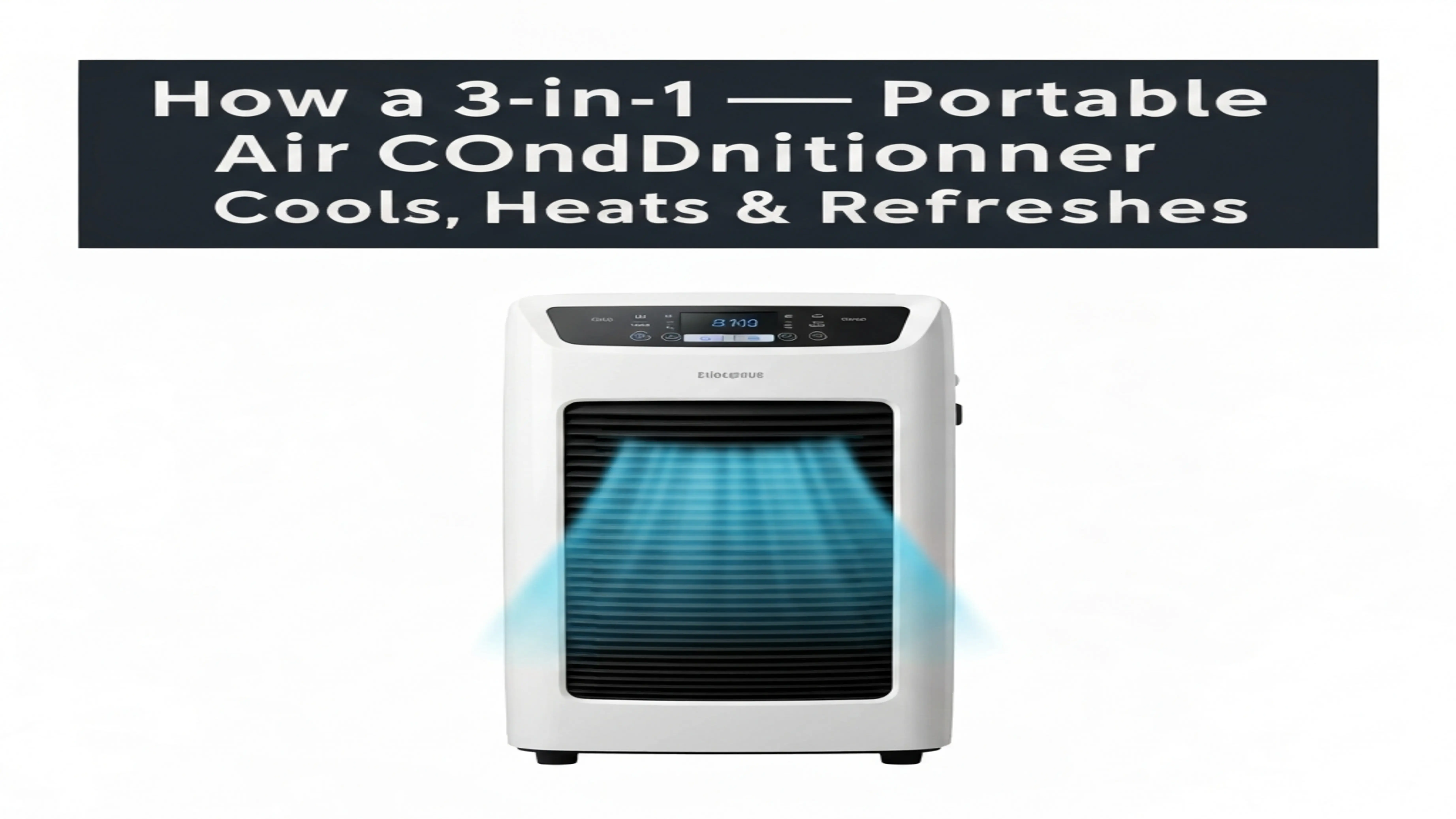 3-in-1 portable air conditioner that cools, heats, and refreshes